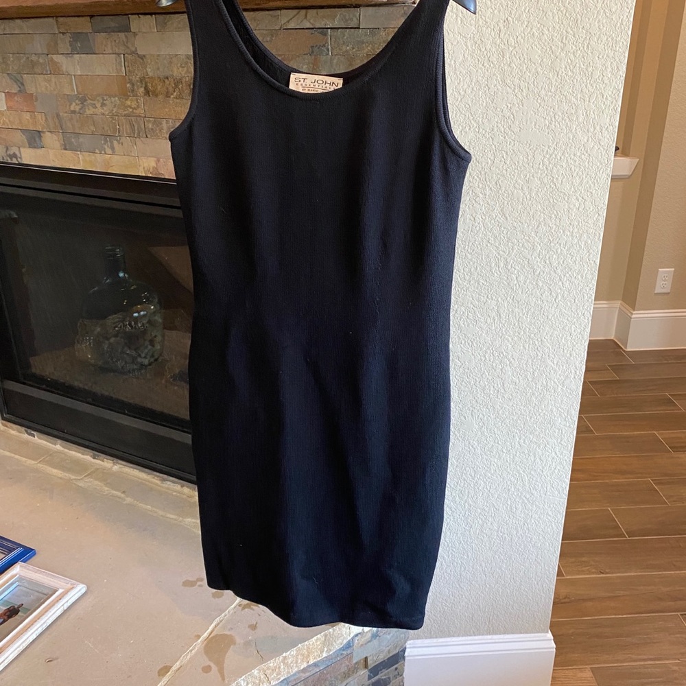 St John Black Sheath Dress